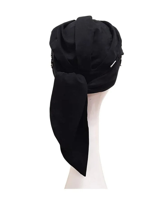 Pañuelo Oncológico SMOOTH IKAT NEGRO | Carebell