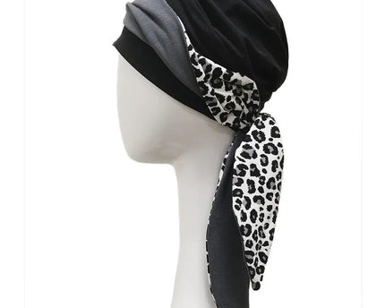 Pañuelo Oncológico SMOOTH LEOPARD GREY | Carebell