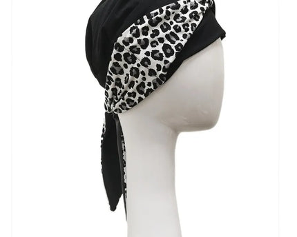 Pañuelo Oncológico SMOOTH LEOPARD GREY | Carebell