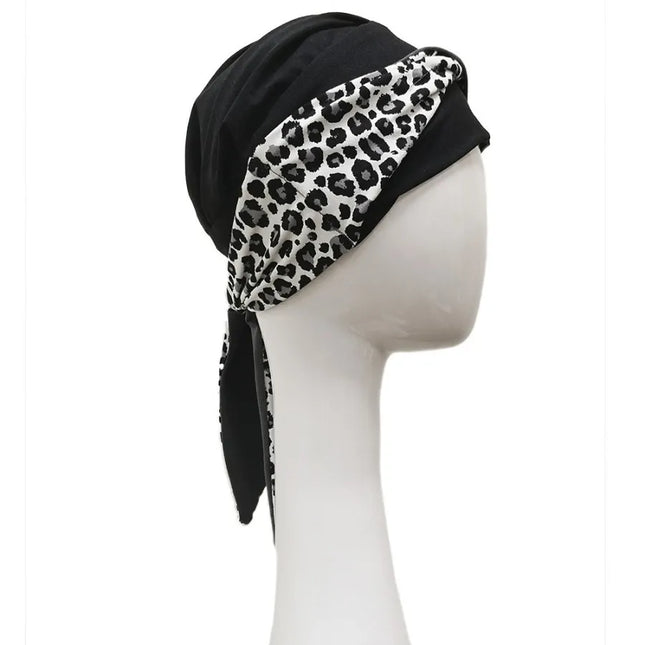 Pañuelo Oncológico SMOOTH LEOPARD GREY | Carebell
