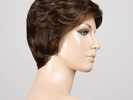Peluca Posh Deluxe de Ellen Wille, color Chocolate Mix, vista en maniquí
