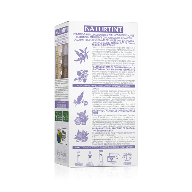 Coloración Permanente Matizadora Violeta Naturtint | Neutraliza Amarillos y Cuida tu Cabello