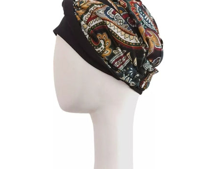 Pañuelo Oncológico ELEGANCE BLACK CACHEMIRA | Carebell