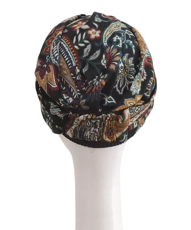 Pañuelo Oncológico ELEGANCE BLACK CACHEMIRA | Carebell