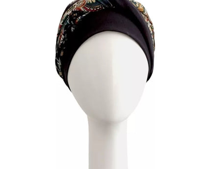 Pañuelo Oncológico ELEGANCE BLACK CACHEMIRA | Carebell