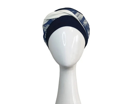 Pañuelo Oncológico ELEGANCE DENIM PALMS | Carebell