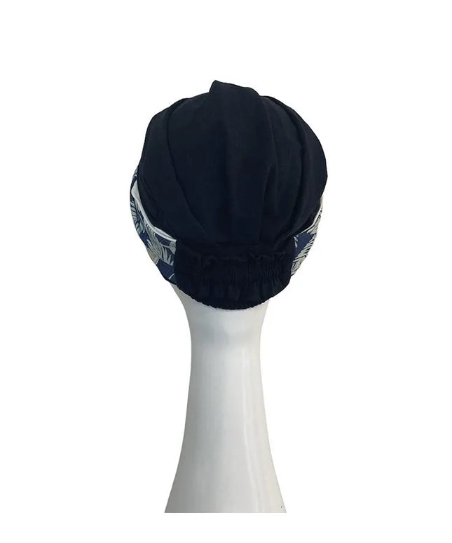Pañuelo Oncológico ELEGANCE DENIM PALMS | Carebell