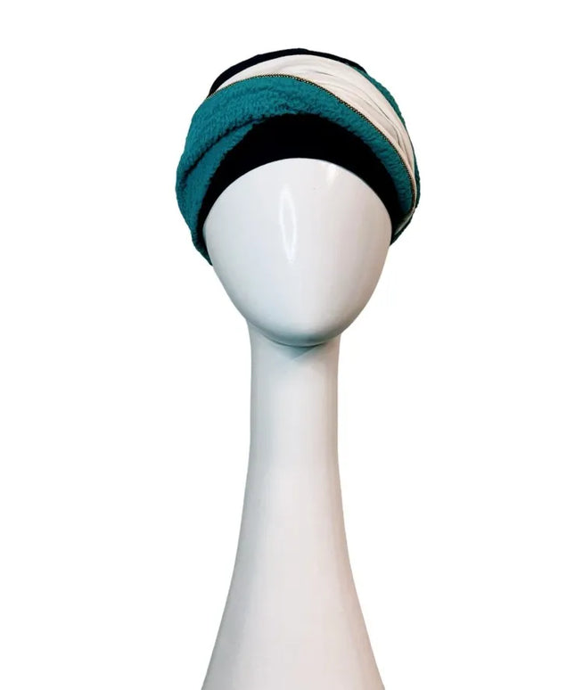 Pañuelo Oncológico ELEGANCE TURQUESA | Carebell