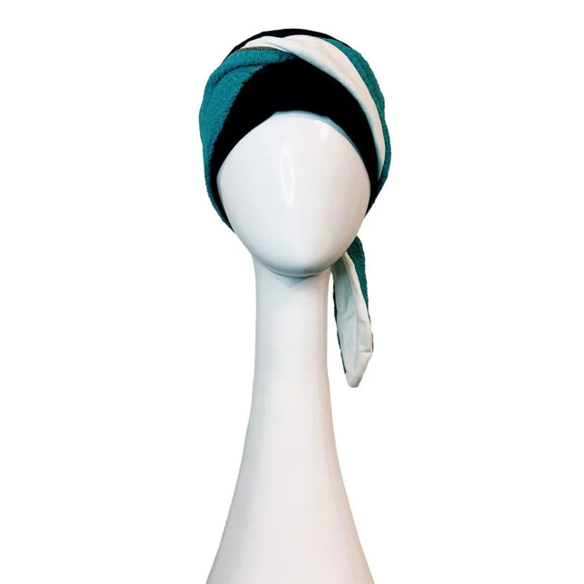 Pañuelo Oncológico TURQUESA GOLD | Carebell